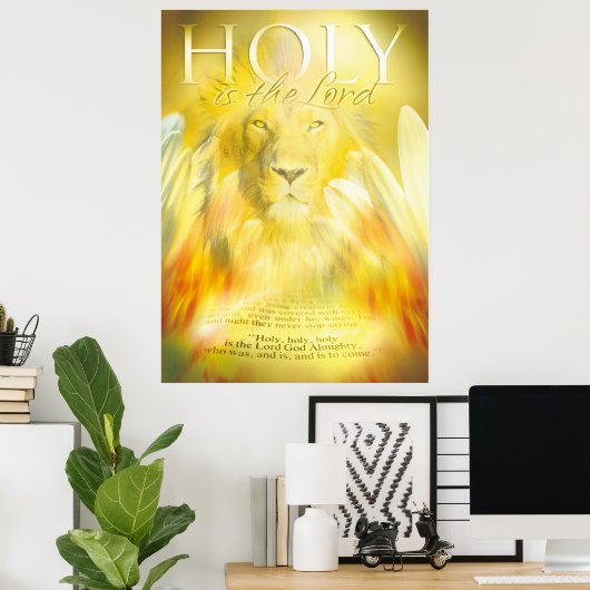 HOLY IS DE LANDE - CHRISTELIJK POSTER (Thuiskantoor)