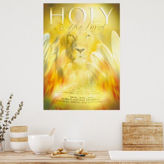 HOLY IS DE LANDE - CHRISTELIJK POSTER (Keuken)