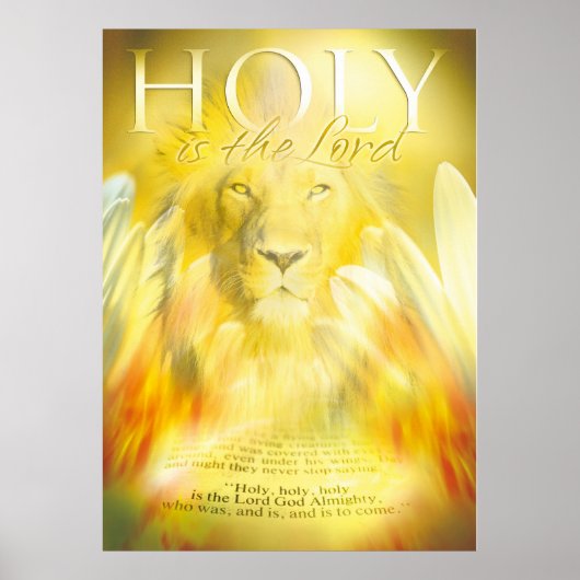 HOLY IS DE LANDE - CHRISTELIJK POSTER (Voorkant)