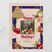 Holy Jolly Merry Kerstfoto Vakantie Kaarten (Voorkant / Achterkant)