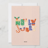 Holy Jolly Merry Kerstfoto Vakantie Kaarten (Achterkant)