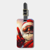 Holy Jolly Santa Divine Glow Bagagelabel (Voorkant verticaal)