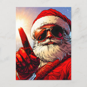 Holy Jolly Santa Divine Glow Feestdagenkaart