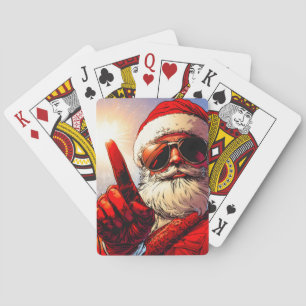 Holy Jolly Santa Divine Glow Pokerkaarten