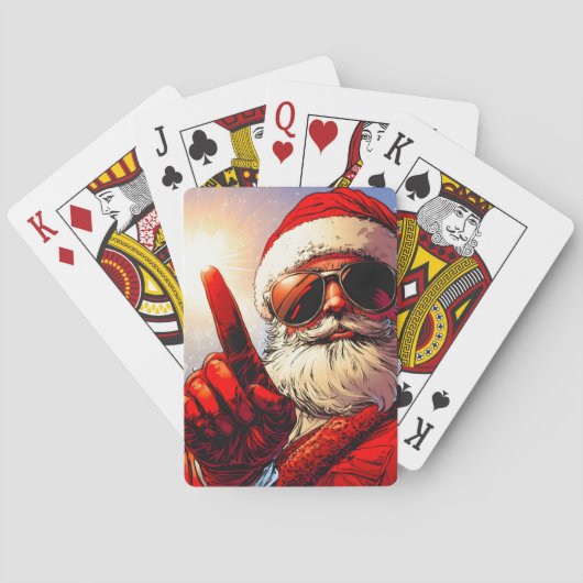 Holy Jolly Santa Divine Glow Pokerkaarten (Achterkant)