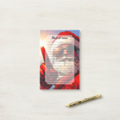 Holy Jolly Santa Divine Glow Post-it® Notes (Op bureau)