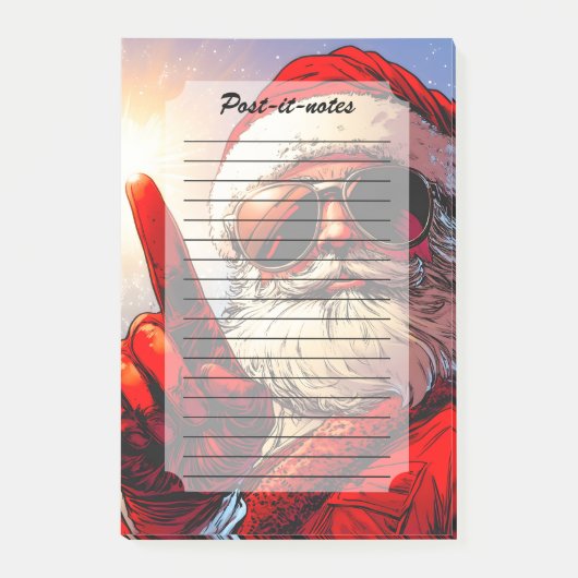 Holy Jolly Santa Divine Glow Post-it® Notes (Voorkant)