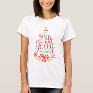 Holy Jolly Women Basic T-shirt in het wit