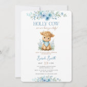 Holy Koe Baby shower Boy Kaart (Voorkant)