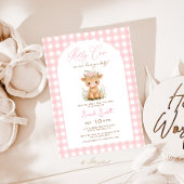 Holy Koe Baby shower Girl Kaart