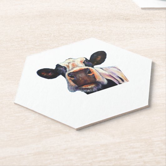 Holy Koe Classic T-shirt Kartonnen Onderzetters (Schuin)