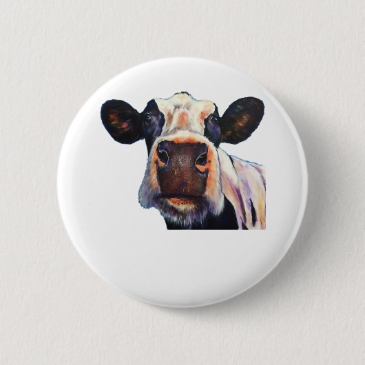 Holy Koe Classic T-shirt Ronde Button 5,7 Cm (Voorkant)