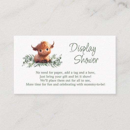 HOLY KOE DISPLAY DOUCHE behuizing Kaart (Voorkant)