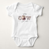 Holy Koe Ik ben Schattige Pink Baby Girl Bodysuit (Voorkant)