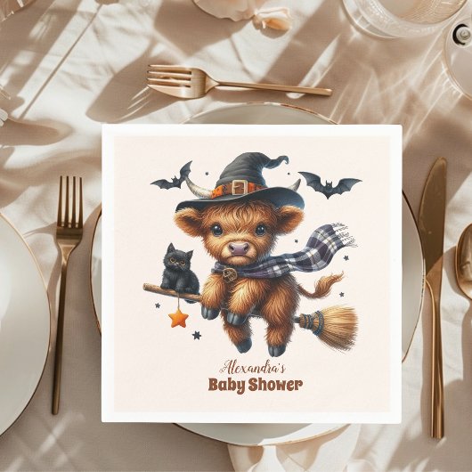 Holy Koe Little Boo Halloween Baby shower Servet