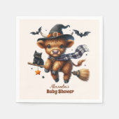 Holy Koe Little Boo Halloween Baby shower Servet (Voorkant)