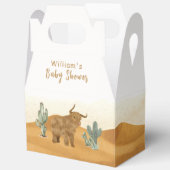 Holy Koe Minimal Boho Cactus Desert Baby shower Bedankdoosjes (Open)