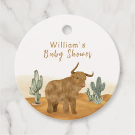 Holy Koe minimal Boho Cactus Desert Baby shower Bedankjes Labels
