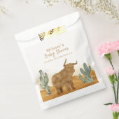 Holy Koe Minimal Boho Cactus Desert Baby shower Bedankzakje (Gezegeld)