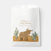 Holy Koe Minimal Boho Cactus Desert Baby shower Bedankzakje (Voorkant)