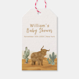 Holy Koe Minimal Boho Cactus Desert Baby shower Cadeaulabel