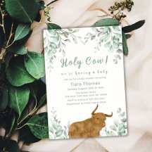 Holy Koe Minimalist Boho Greenery Baby shower