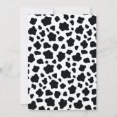 Holy Koe Roze Bloemen Meisje Verjaardag Kaart (Achterkant)