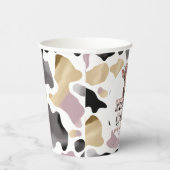 Holy Koe Rustic Baby shower Papieren bekers (Rechts)