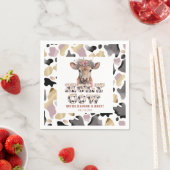 Holy Koe Rustic Baby shower Party Servetten (Insitu)