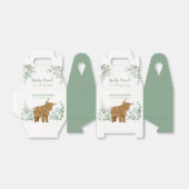 Holy Koe Rustic Boho Greenery Baby shower Bedankdoosjes (Uitgevouwen)