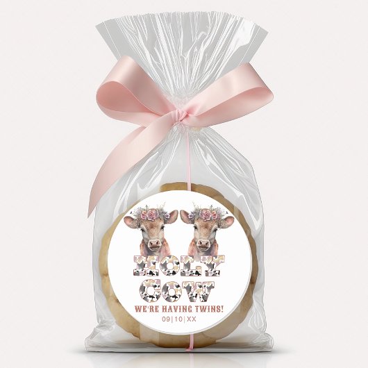 Holy Koe Twins Baby shower voor Sticker