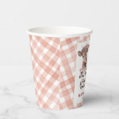 Holy Koe Twins Rustic Baby shower Borden Papieren Bekers (Rechts)