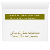 Holy Land Galilee Christmas Card (Binenzijde Horizontaal (Onderkant))