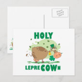 HOLY LepreCOWn T-shirts en cadeautjes Briefkaart (Voorkant / Achterkant)