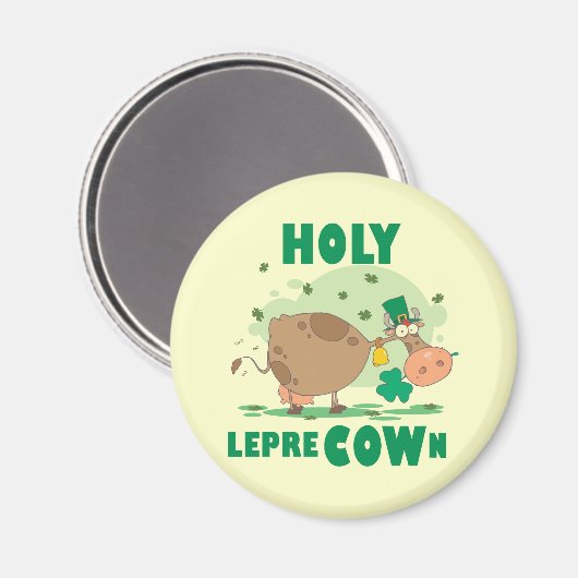 HOLY LepreCOWn T-shirts en cadeautjes Magneet (Voorkant / Achterkant)
