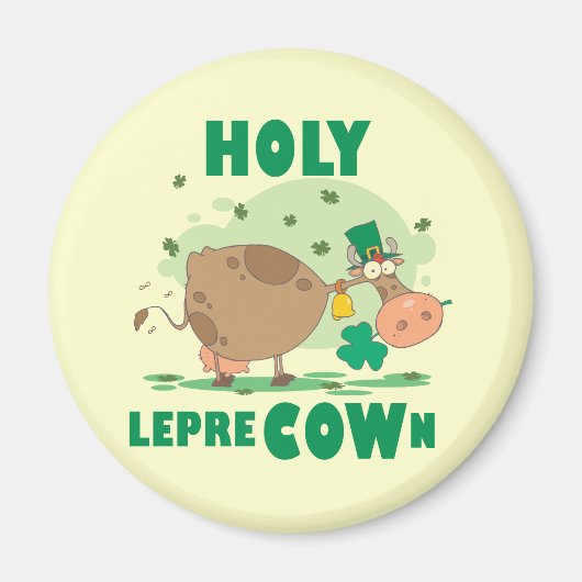 HOLY LepreCOWn T-shirts en cadeautjes Magneet (Voorkant)