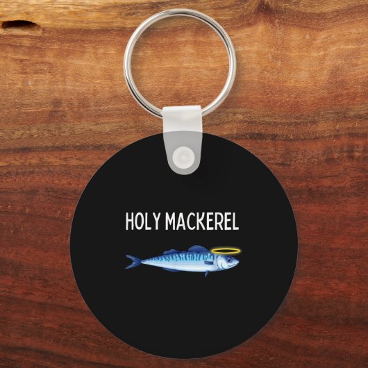 Holy Mackerel Funny Mackerel Lover Funny Saying Sleutelhanger (Voorkant)