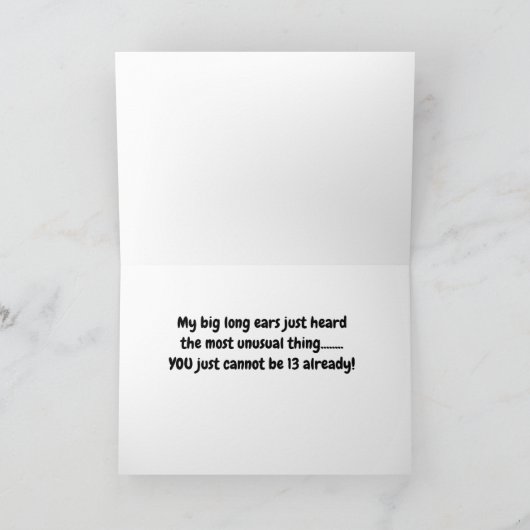 **HOLY MELY KUNT U NIET "13" REEDS ZIJN** KAART (Binnen)