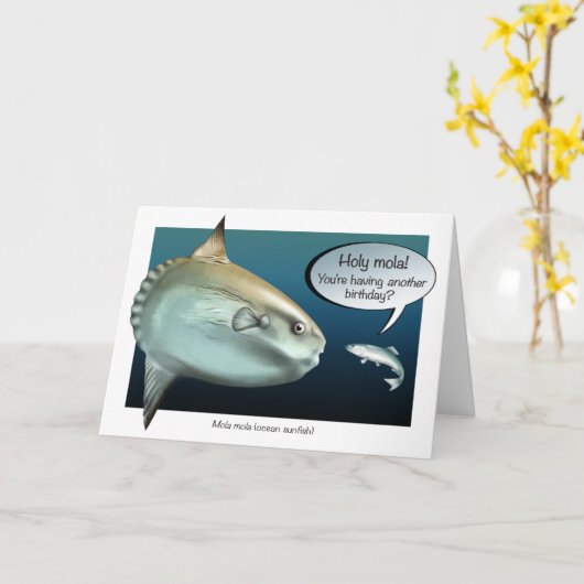 Holy Mola Verjaardag Kaart (Gele Bloem)