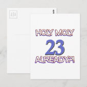 Holy Moly 23 al jarig Ontwerp Briefkaart (Voorkant / Achterkant)