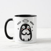 Holy Moly Cute Praying Mole Mug – Funny Animal Pun Mok (Links)
