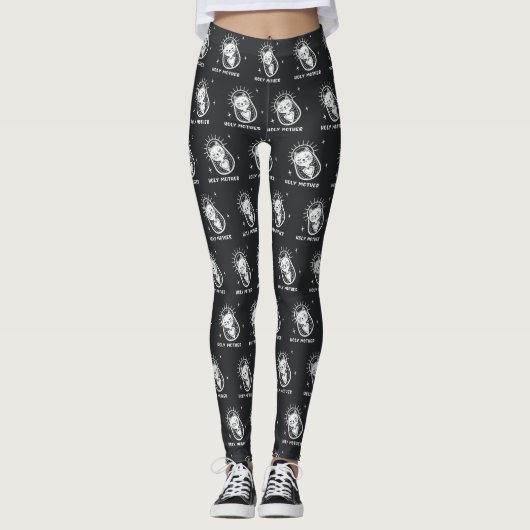 Holy Mother Cat Leggings (Voorkant)