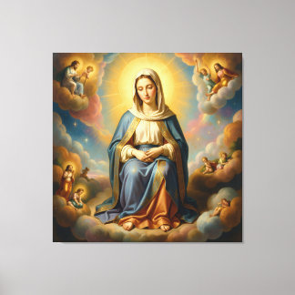 Holy Mother of God – Divine Love & Protection´7 Canvas Afdruk