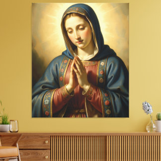 Holy Mother of God – Divine Love & Protection Canvas Afdruk