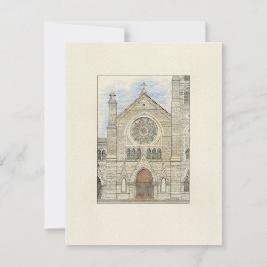 Holy Name Cathedral Card Aankondiging (Voorkant)
