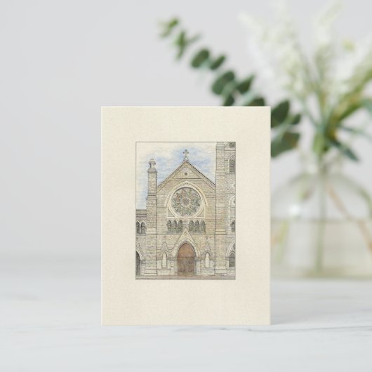 Holy Name Cathedral Card Aankondiging (Staand voorkant)
