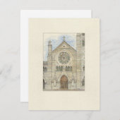 Holy Name Cathedral Card Aankondiging (Voorkant / Achterkant)