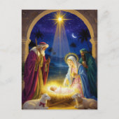 Holy Nativity Christmas Briefkaart (Voorkant)