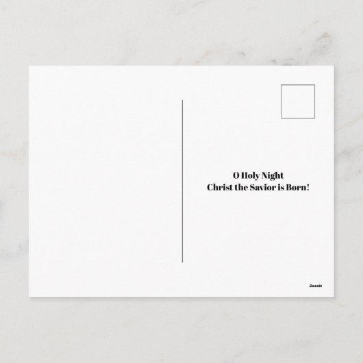 Holy Nativity Christmas Feestdagenkaart (Achterkant)