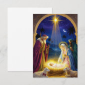 Holy Nativity Christmas Kaart (Voorkant / Achterkant)